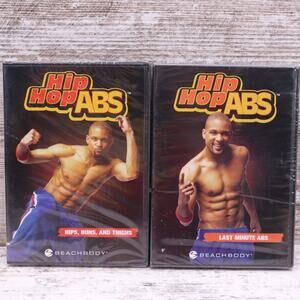Shaun T's Hip Hop Abs Hips, Buns, And Thighs; Last Minute Abs Workout DVD New